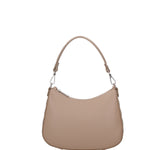 Borsa a spalla da donna 100% pelle ruga 07241-L110 TAUPE Roberta Rossi