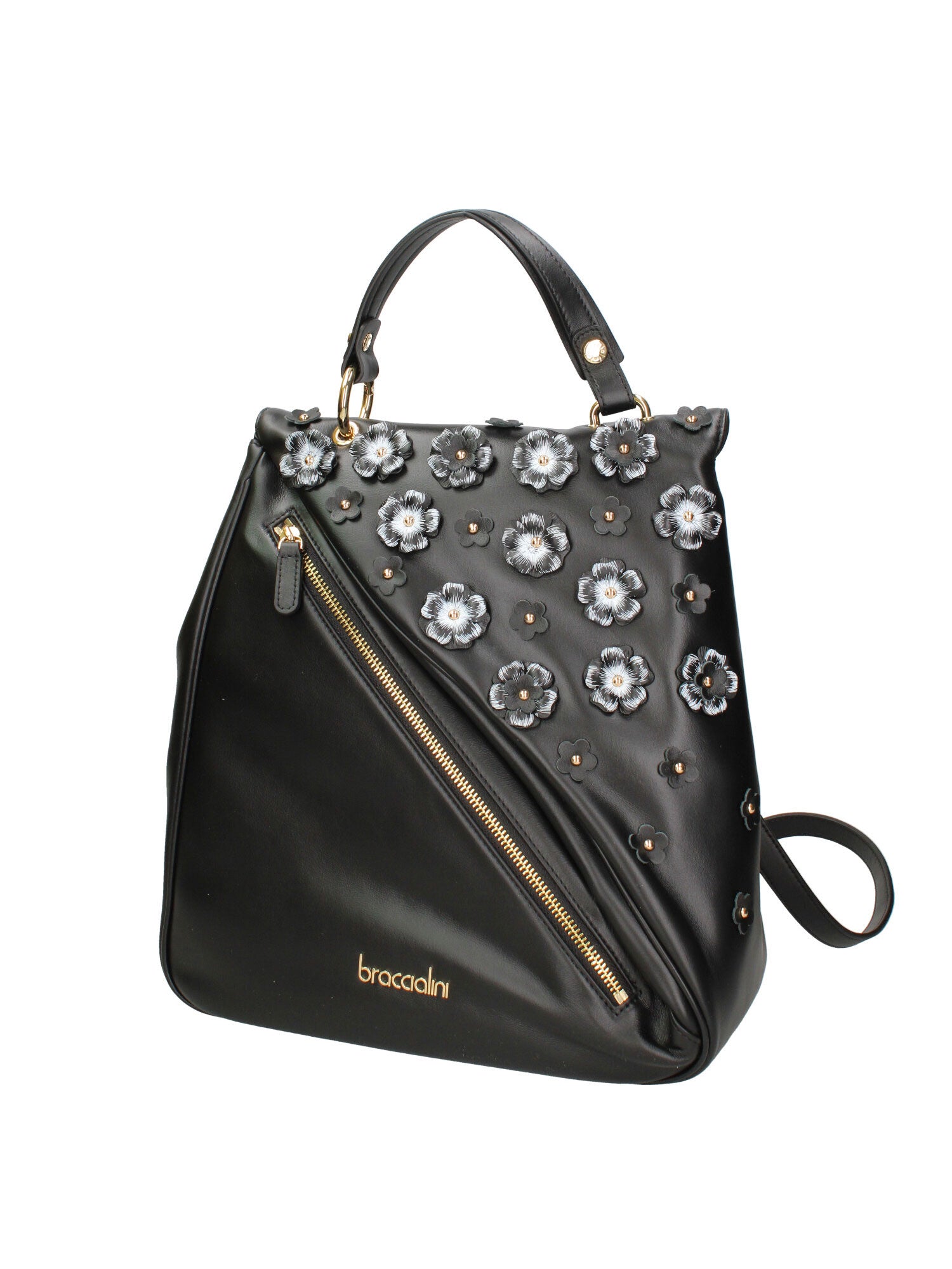 Zeffira Elite B17244-NERO Zaino da donna in vera pelle Braccialini