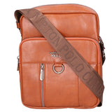 Borsa a tracolla uomo Pelle PU vegana PCL3102-BROWN Northampton Polo Club