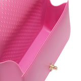 Borsa a mano da donna 100% Pvc FLAT M BALL-AURORA PINK + OFF GOLD Marc Ellis
