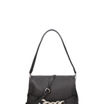 Borsa a spalla da donna 100% vera pelle JR-W-1160M-DO-BLACK + GOLD John Richmond