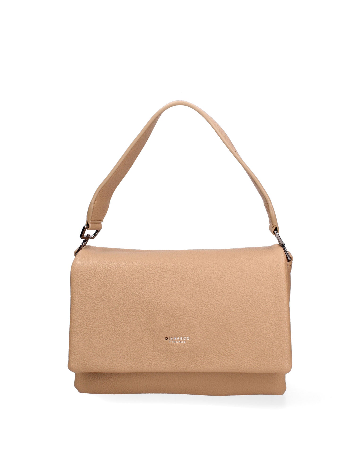 Borsa a spalla da donna Ecopelle vegana 637-1-CAFFELATTE Diana&co