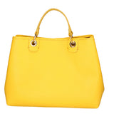 Azurite Borsa a mano da donna 100% pelle 06105-D64 GIALLO YELLOW Gave Lux