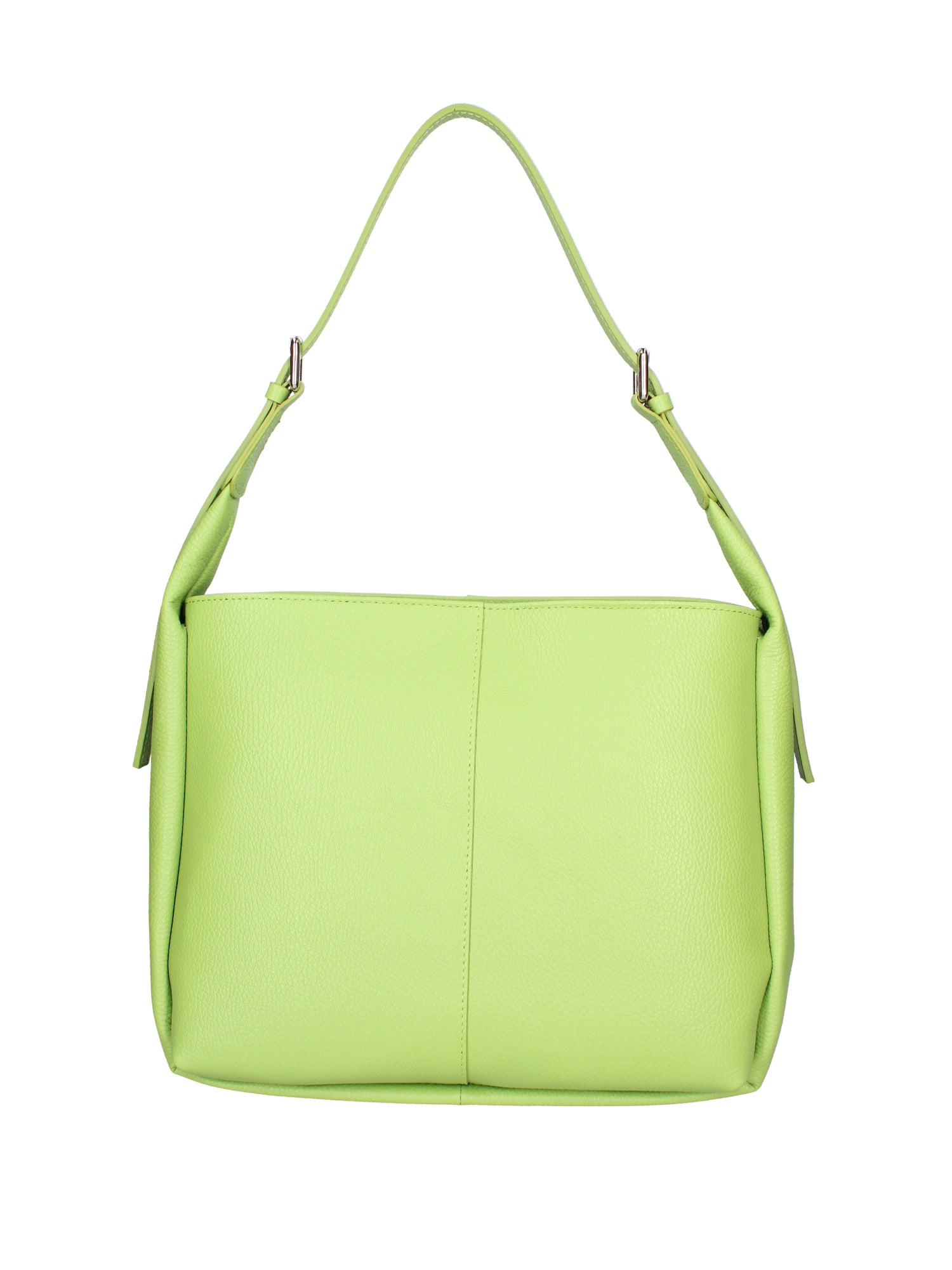 Borsa a spalla da donna Misto pelle e tessuto 07157-D12 VERDE Roberta Rossi