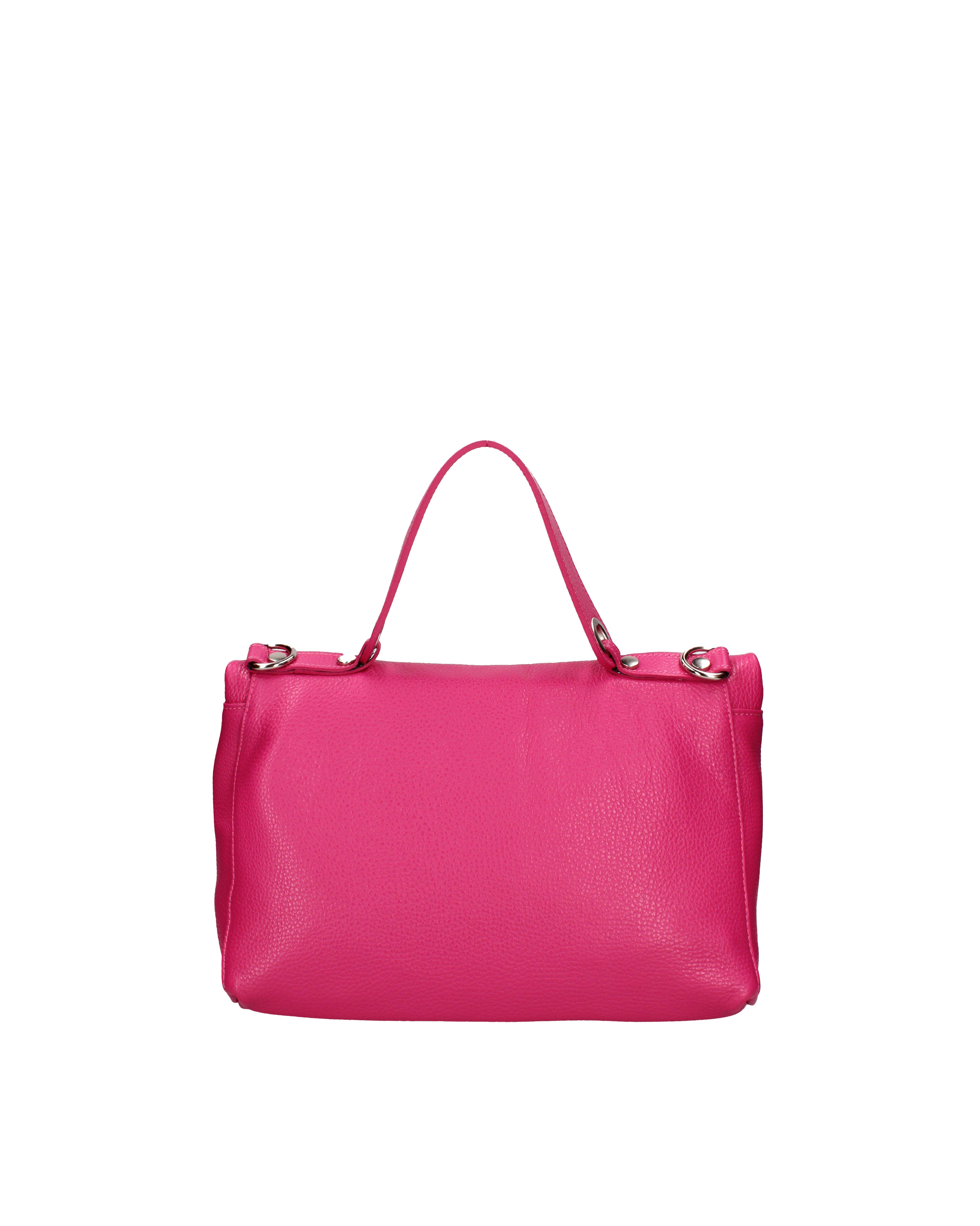 Borsa a spalla da donna Vera pelle 07159-D02 FUXIA Viola Castellani