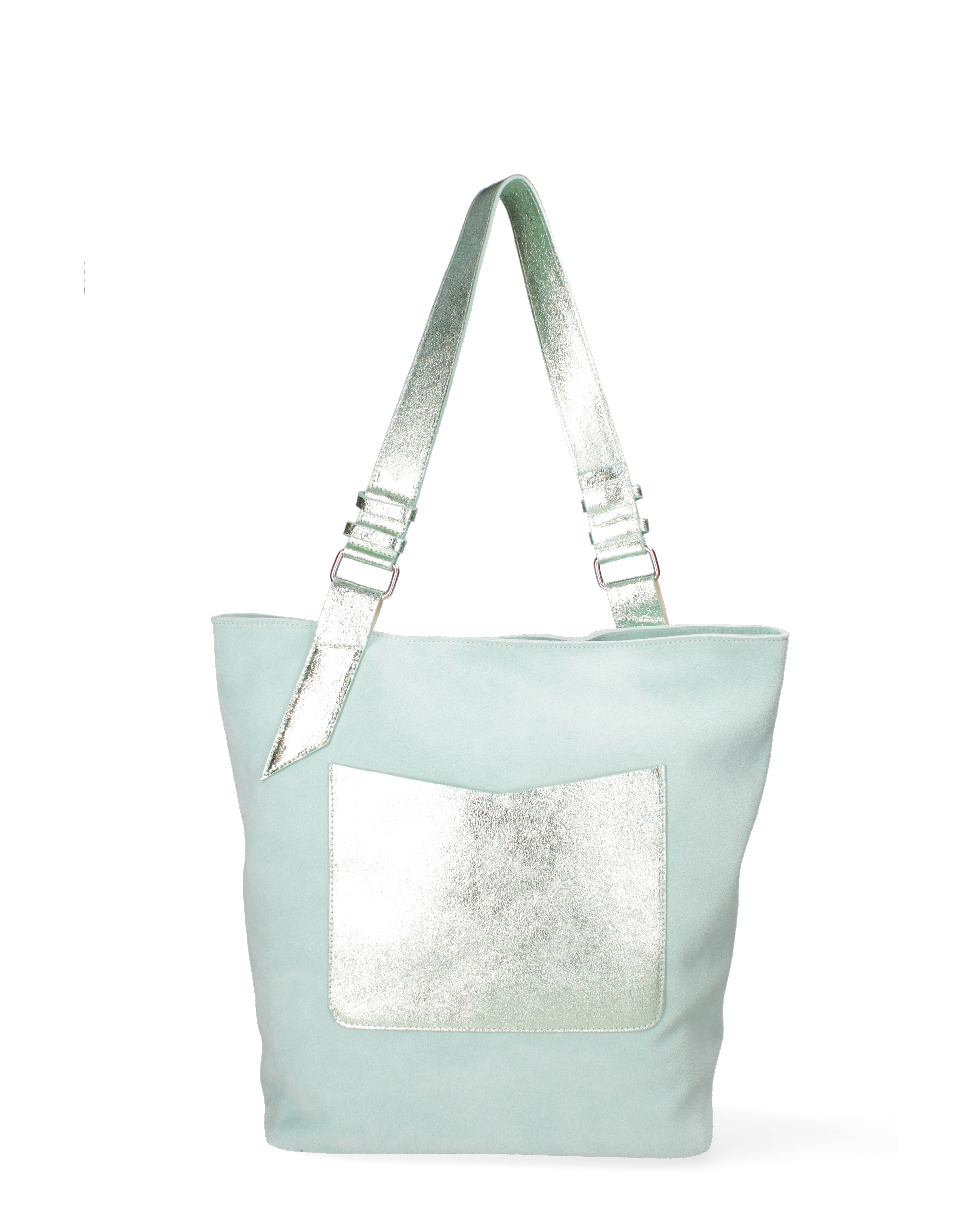 Borsa a spalla da donna Vera pelle 07312-D42 CIELO+L034 Roberta Rossi