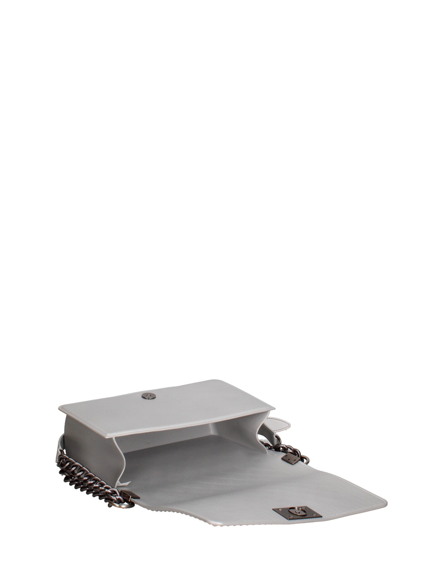 Borsa a mano donna 100% gomma FLAT PENKA M-GLACIER GRAY-SATIN CDF Marc Ellis
