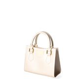 Borsa a mano da donna 100% Pvc FLAT-WOOD-S 24-WHITECAP - LIGHT OTTONE Marc Ellis