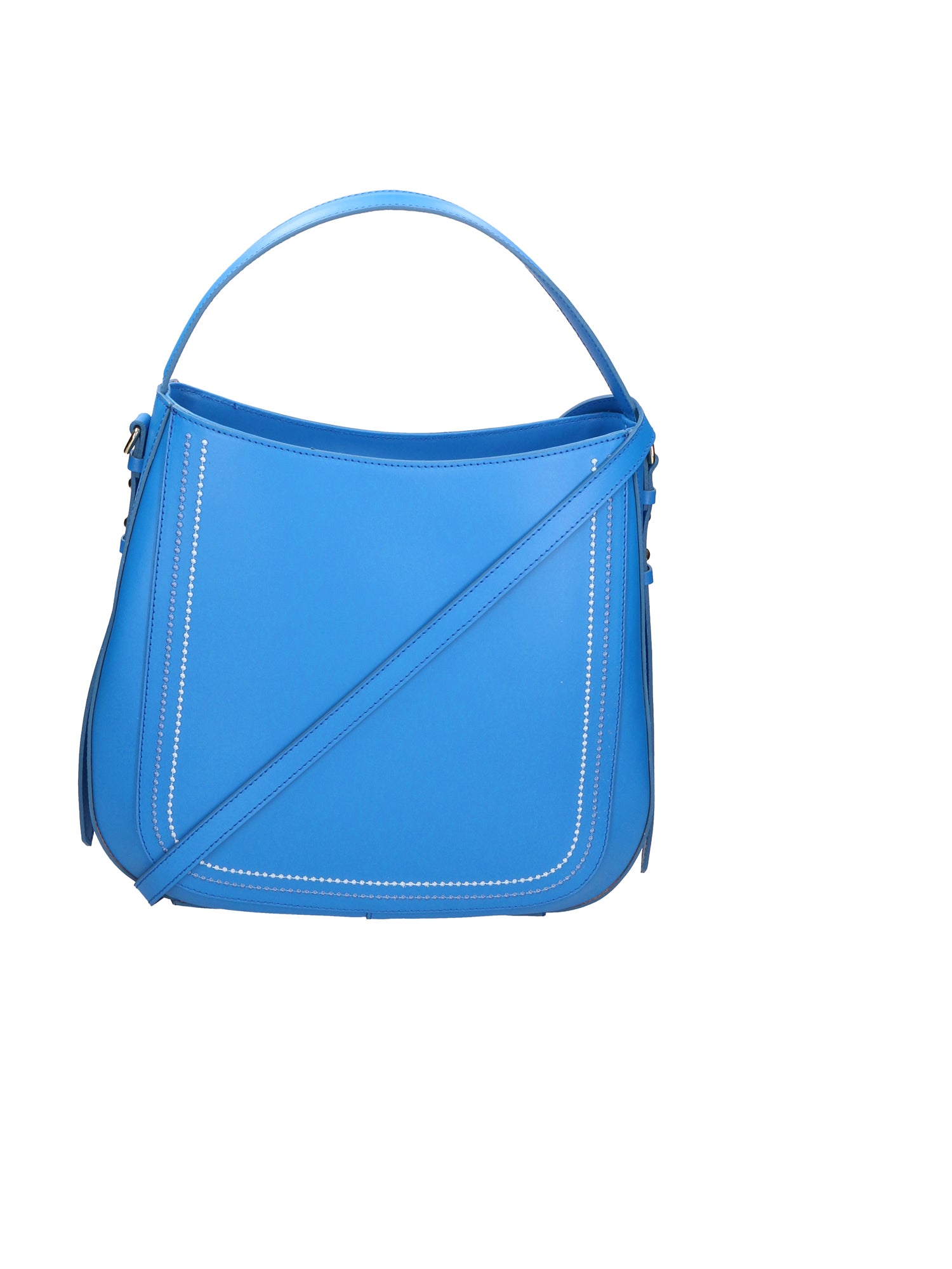 Gisella Borsa a mano da donna Vera pelle 05933-L222 BLU ASTER Gave Lux
