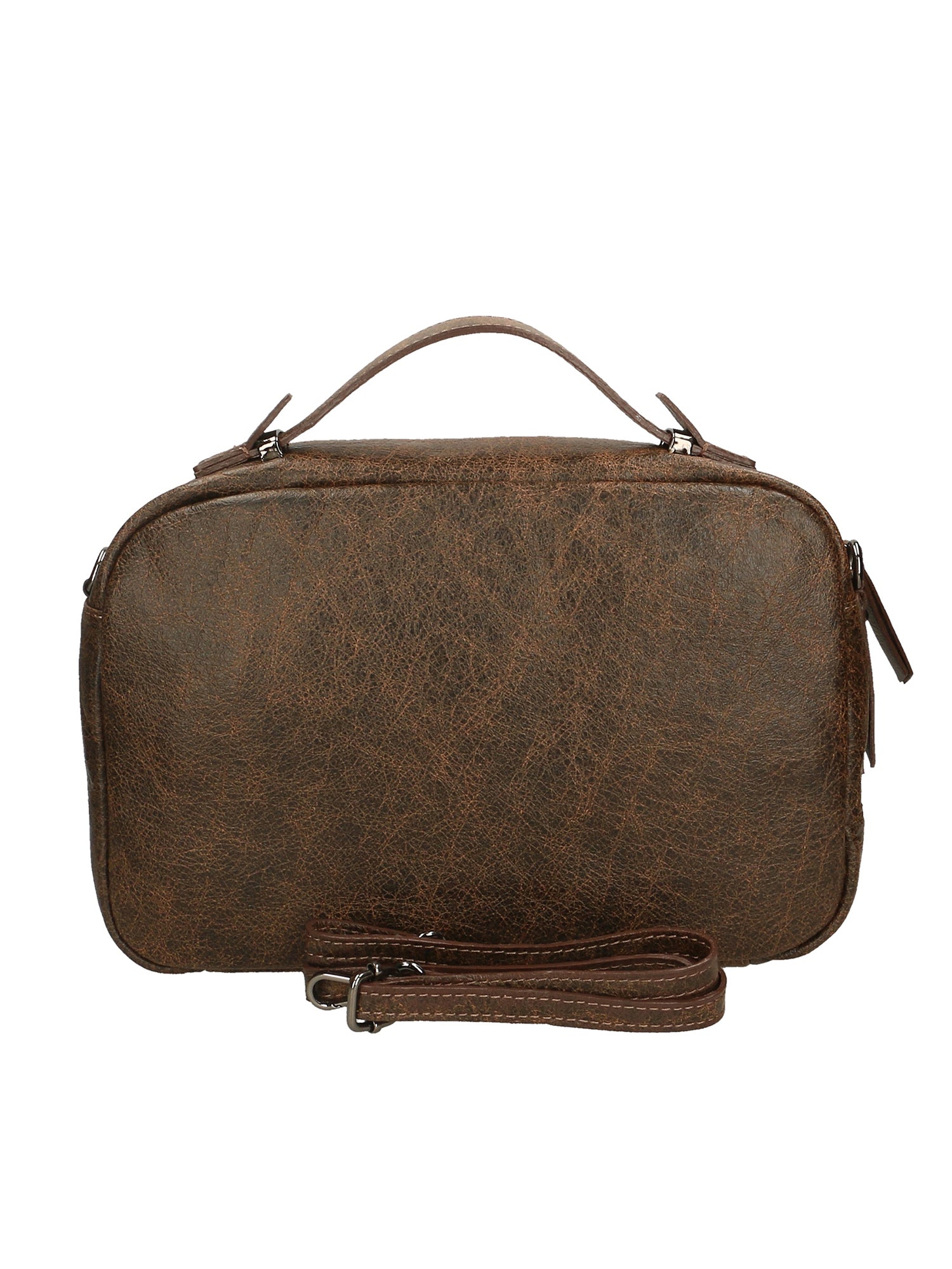Vera Pelle 6542-CUOIO COGNAC Borsa a mano unisex Modello Avelon Gave Lux