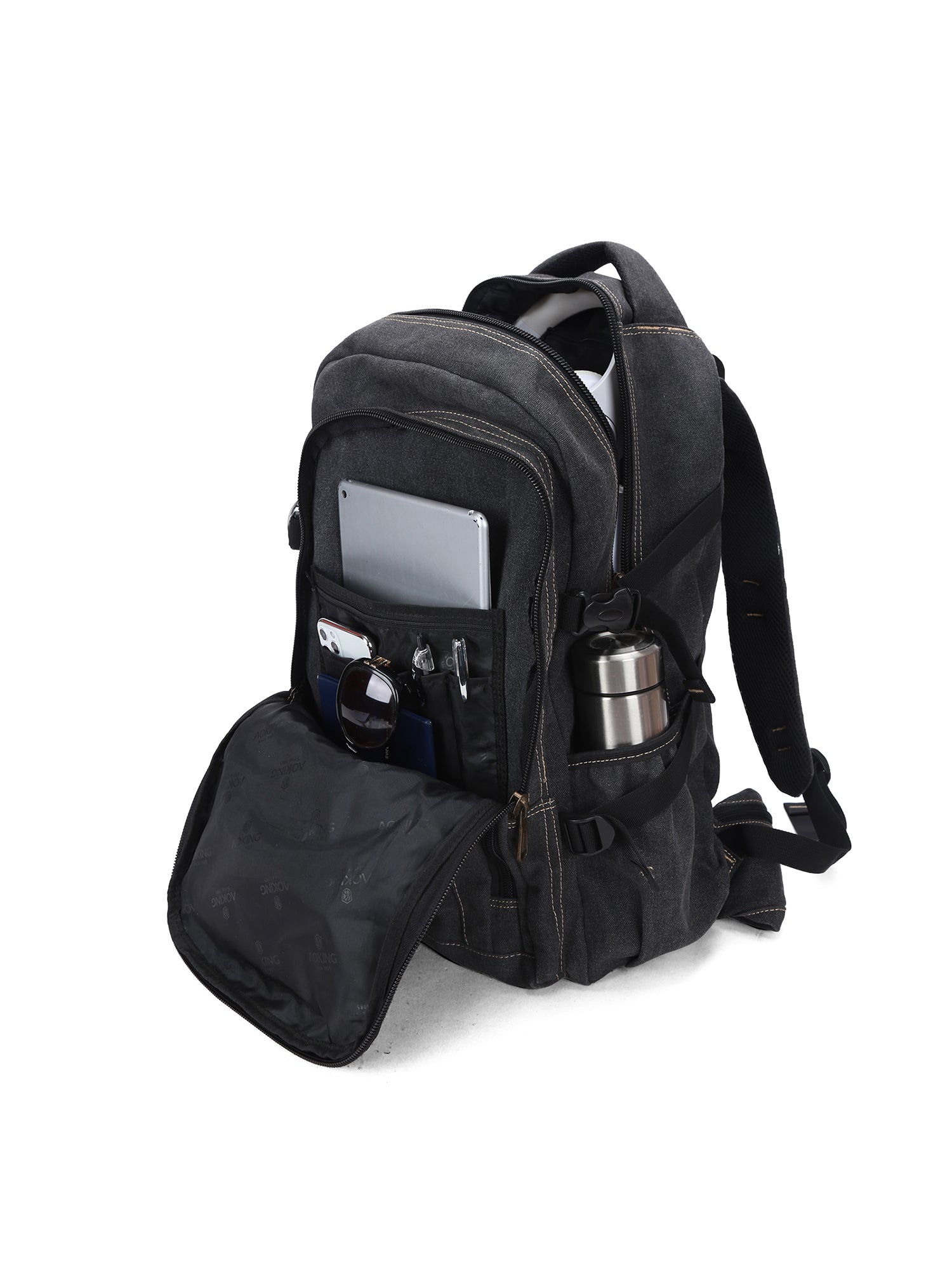 Vegan T9119-BLACK Zaino Unisex Erebus Elite Aoking