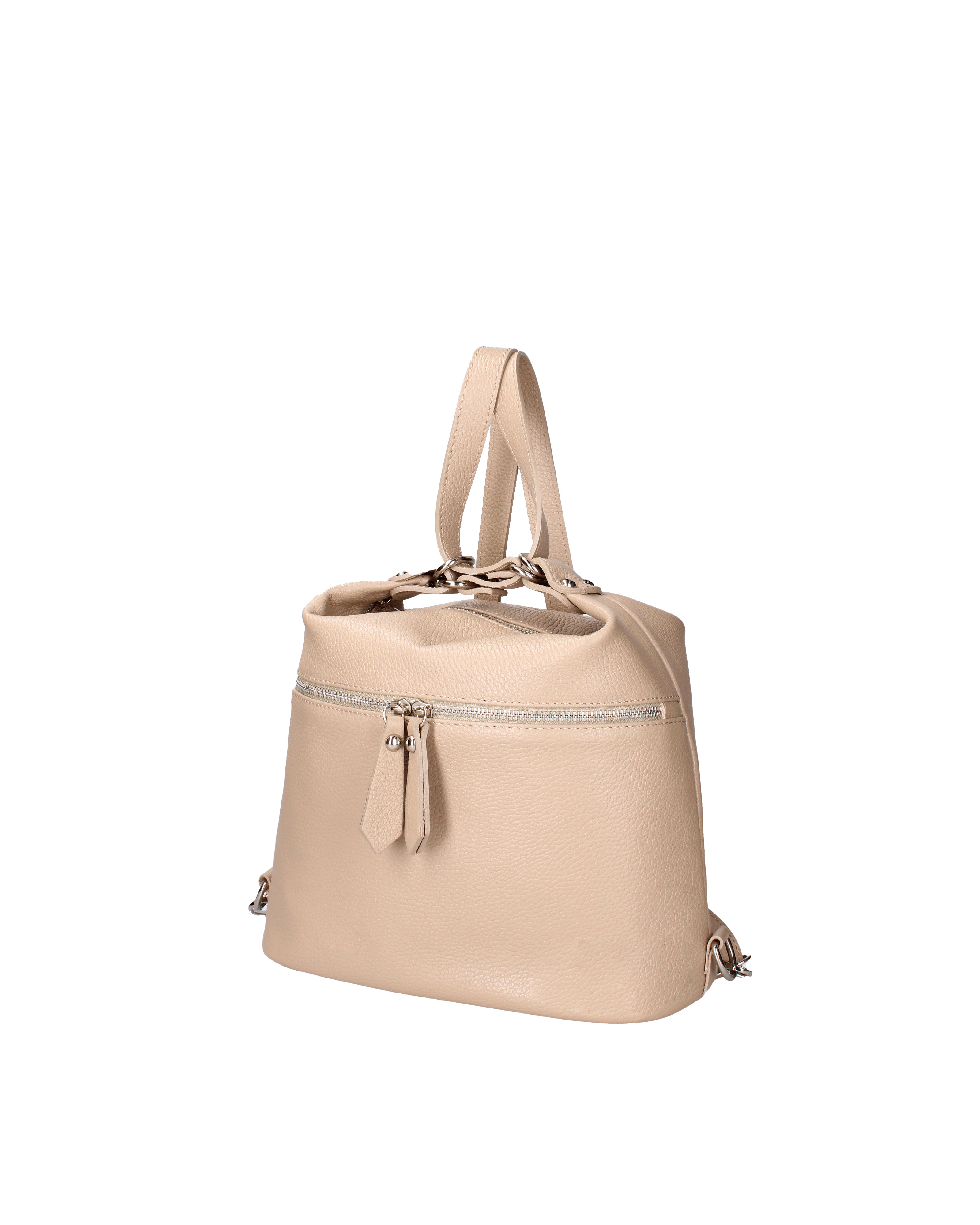 Bianca Borsa a spalla da donna Vera pelle 07136-D05 CAPPUCCINO Viola Castellani