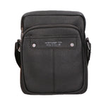 Borsa a tracolla uomo 100% PU Leather PCL3023-BLACK Northampton Polo Club