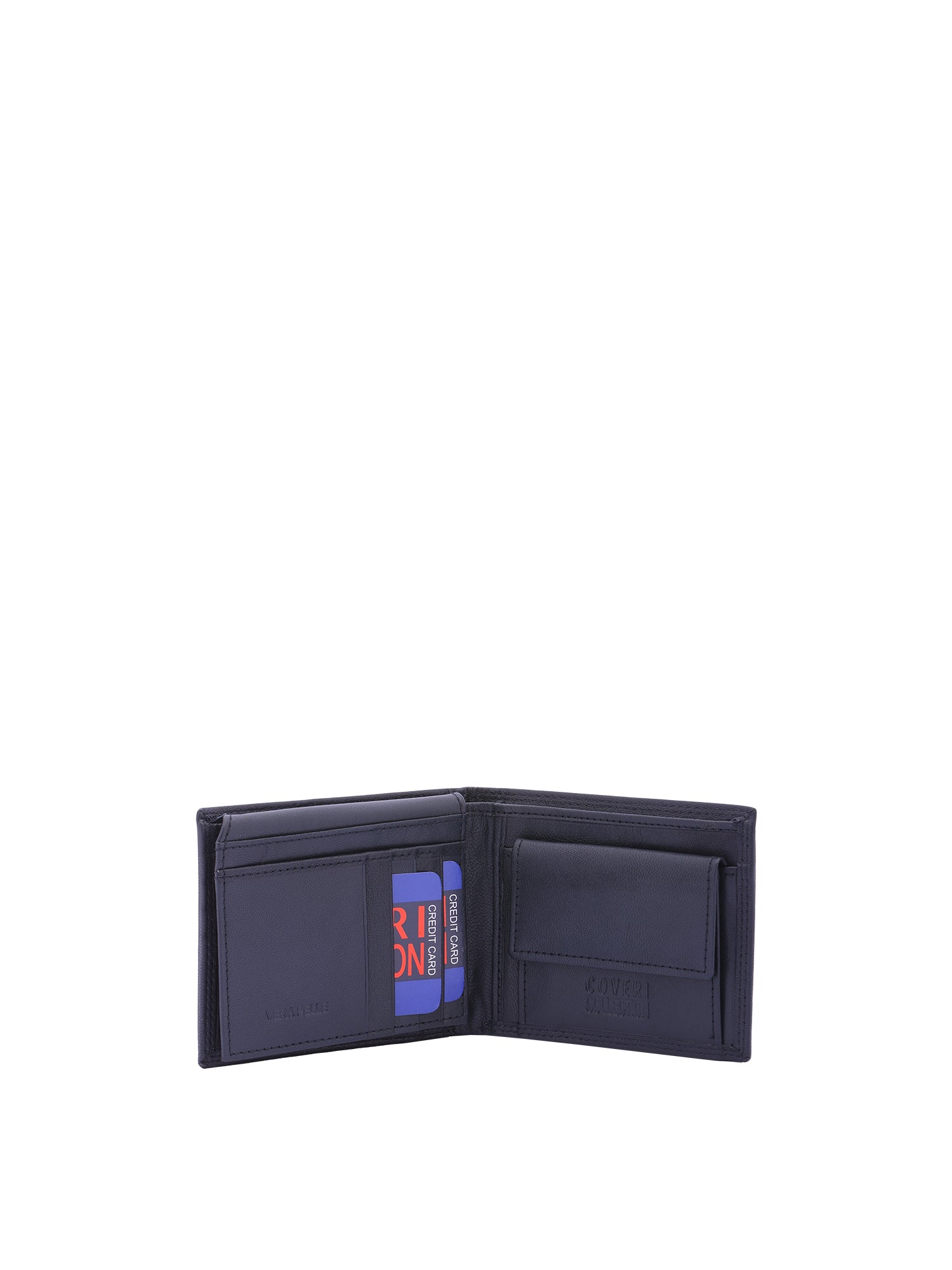 Portafoglio da uomo in vera pelle Casual CC408-292-BLU Coveri Collection