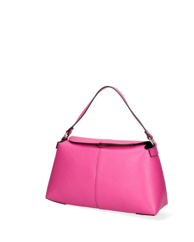 Borsa a spalla da donna Vera pelle 07154-D02 FUXIA Roberta Rossi
