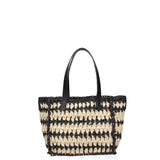 Borsa a mano da donna Paglia intrecciata 07382-BLACK G12 Viola Castellani