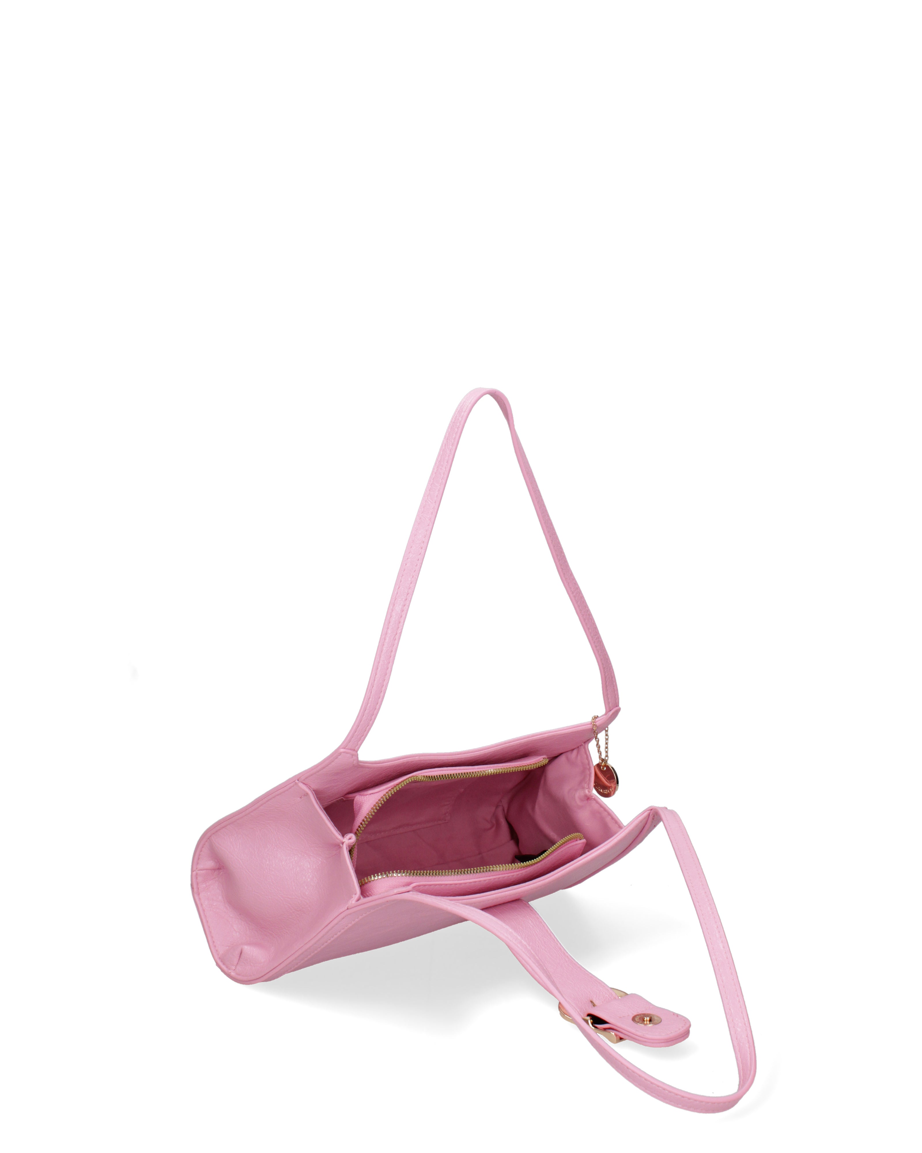 Borsa a spalla da donna Ecopelle DC3532-2-PINK Diana&co