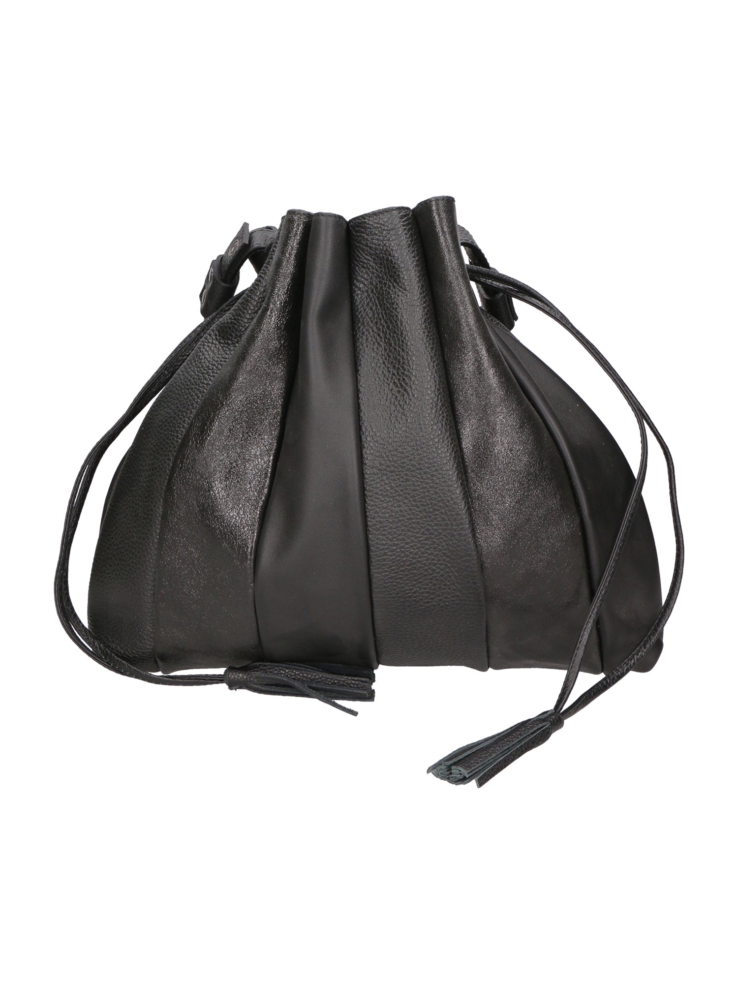 Nunzia Borsa a spalla da donna Vera pelle 576042-NERO BLACK Gave Lux