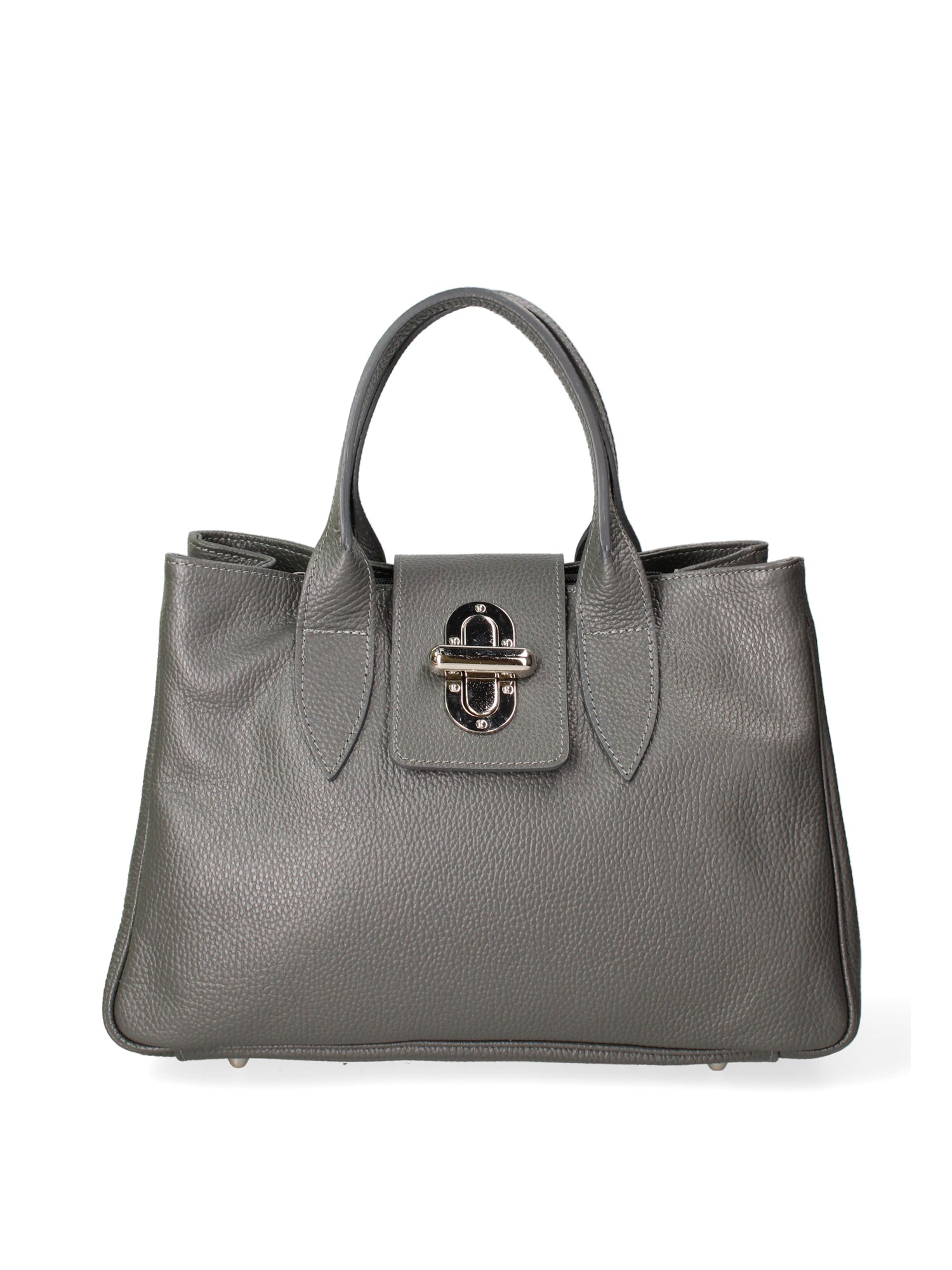 Ascoli Borsa a mano da donna Pelle stampata cocco 7718-D27 CENERE Gave Lux