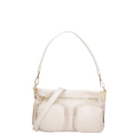 Borsa a spalla da donna Vera pelle 07147-D37 LATTE Roberta Rossi