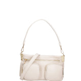 Borsa a spalla da donna Vera pelle 07147-D37 LATTE Roberta Rossi