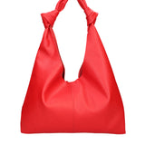 Borsa a spalla da donna 100% vera pelle 07156-D24 BLU Viola Castellani
