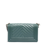 Borsa a mano da donna 100% Pvc FLAT S-DARK JEANS + OFF SILVER Marc Ellis