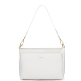 Borsa a spalla da donna 100% pelle vegana PU 703-1PT-WHITE Diana&co