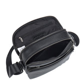 Borsa a tracolla uomo vera pelle Casual PC3336-NERO Northampton Polo Club