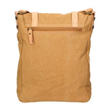 Milena Borsa a tracolla unisex Canvas e vera pelle ZG3009-CUOIO COGNAC Gave Lux