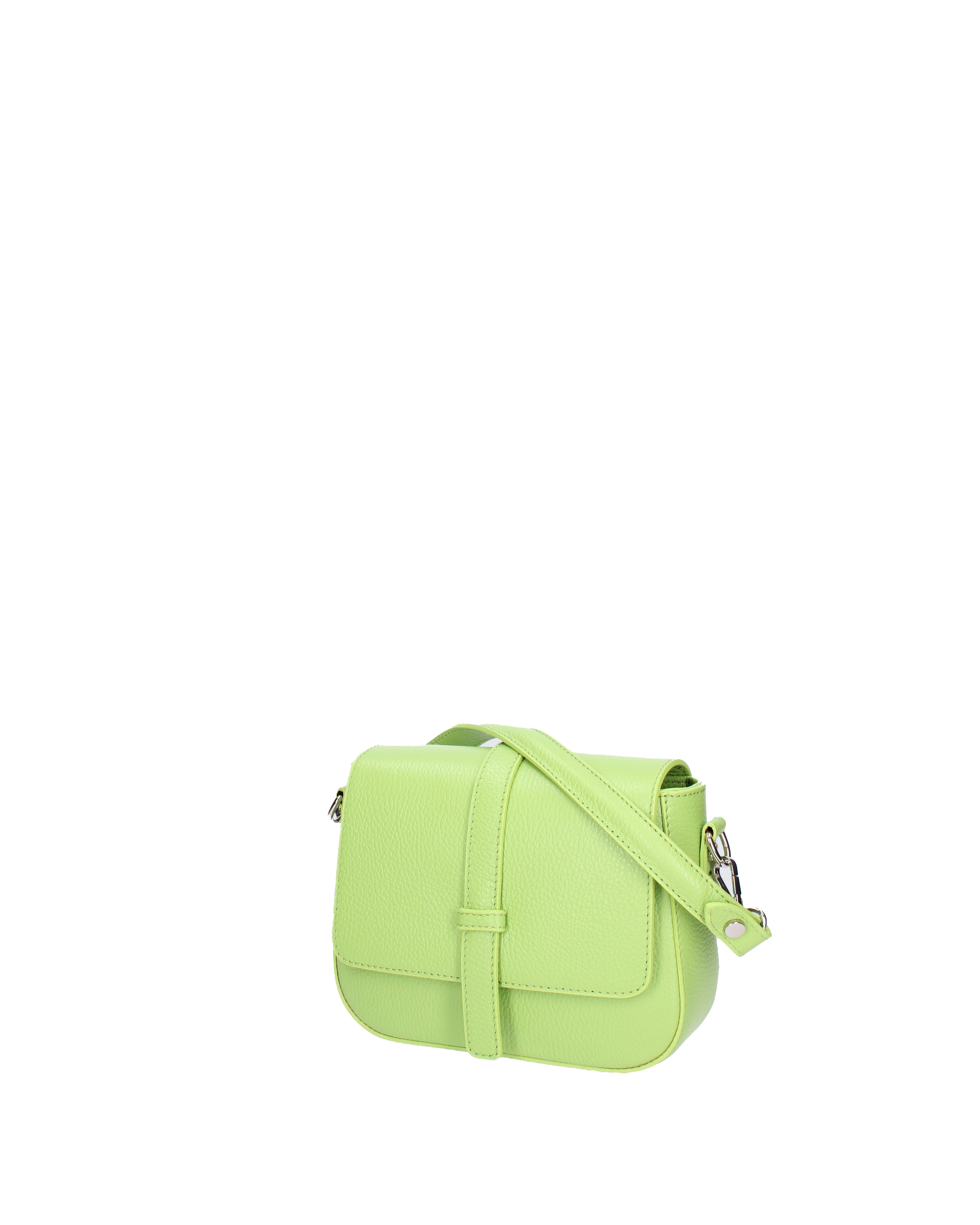 Borsa a tracolla da donna Vera pelle 07203-D12 VERDE Roberta Rossi
