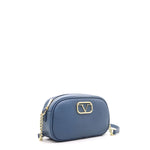 Valencia Borsa a tracolla da donna Ecopelle VB-204-BLU 19V69 Italia
