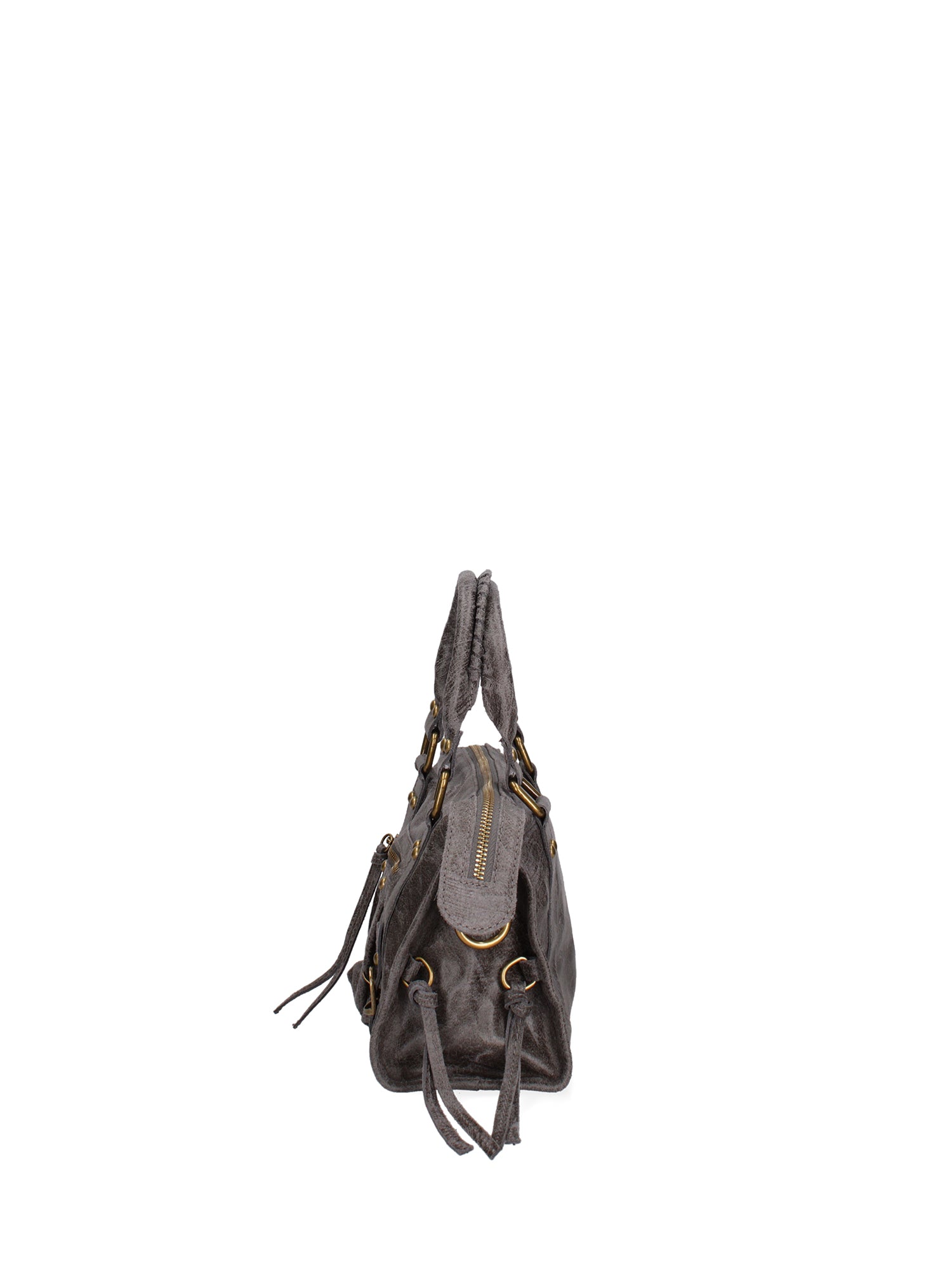 Erisia Borsa a spalla da donna Vera pelle 06091-042 GRIGIO SCURO Gave Lux
