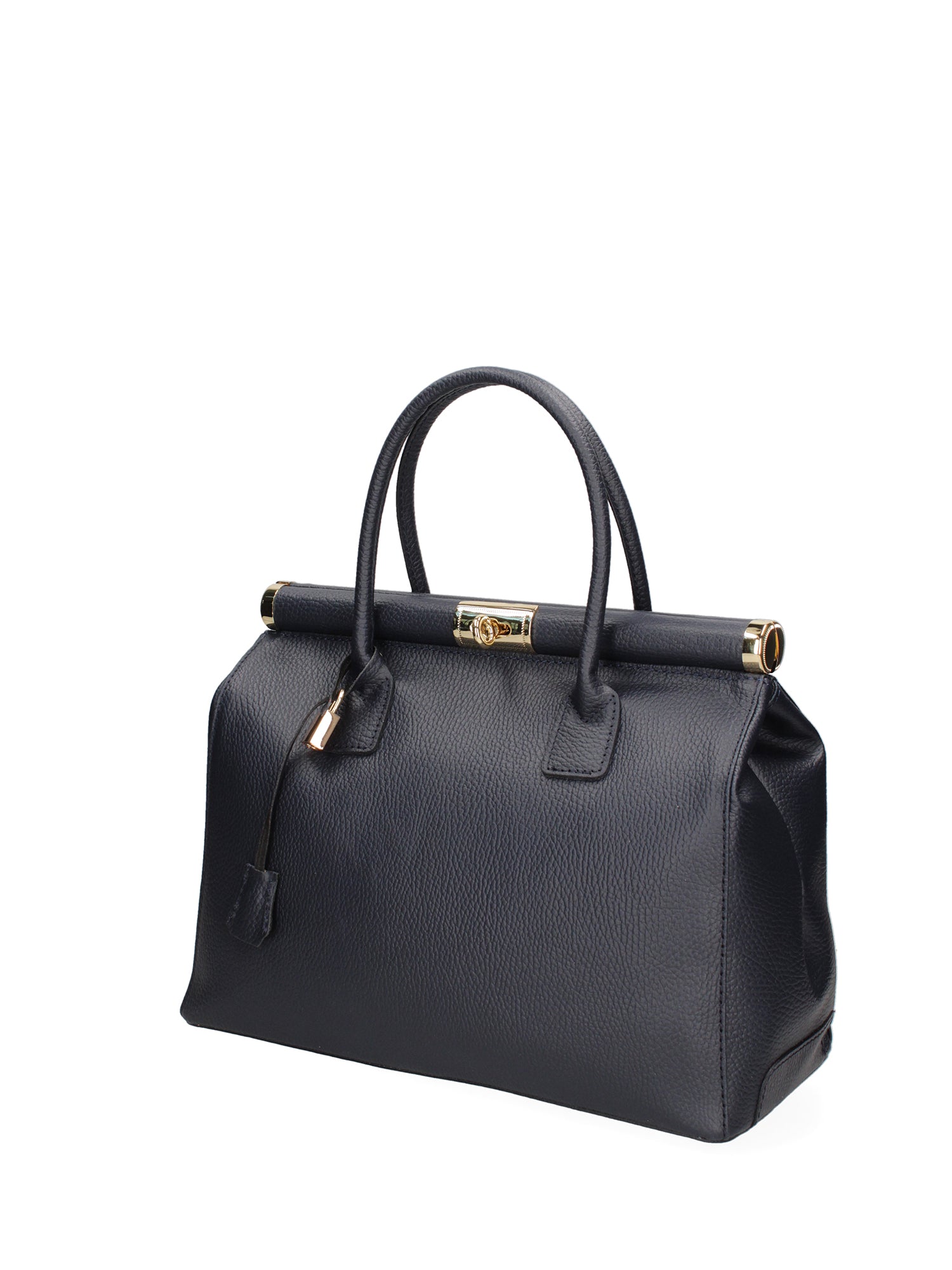 Aleria Borsa a mano da donna Vera pelle 8005-D26 BLU NAVY Gave Lux