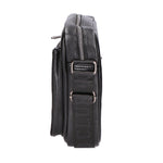 Borsa a tracolla uomo 100% pelle PU PCL3076-BLACK Northampton Polo Club