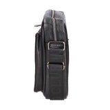 Borsa a tracolla uomo 100% pelle PU PCL3076-BLACK Northampton Polo Club