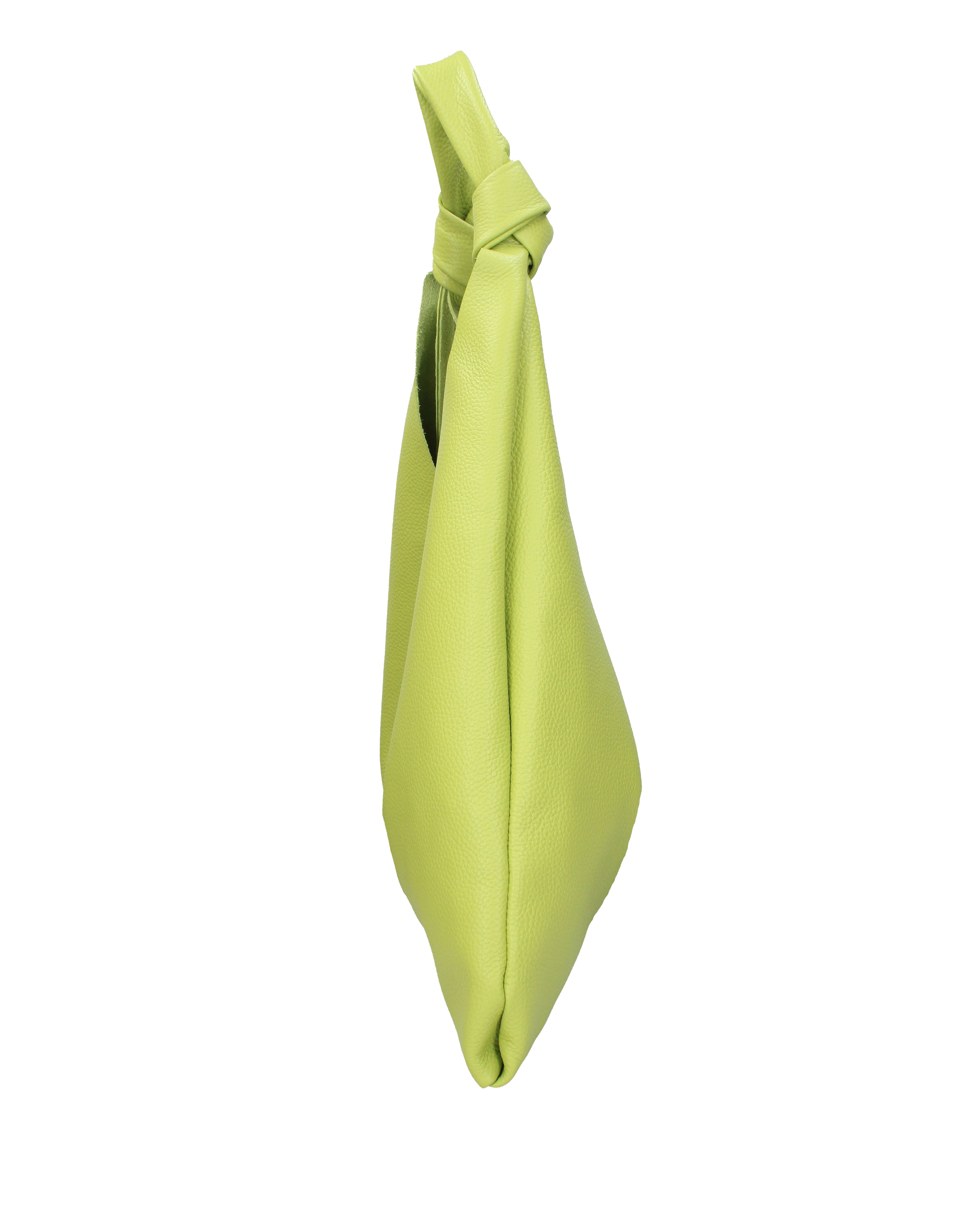 Borsa a spalla da donna 100% vera pelle 07156-D12 VERDE Viola Castellani
