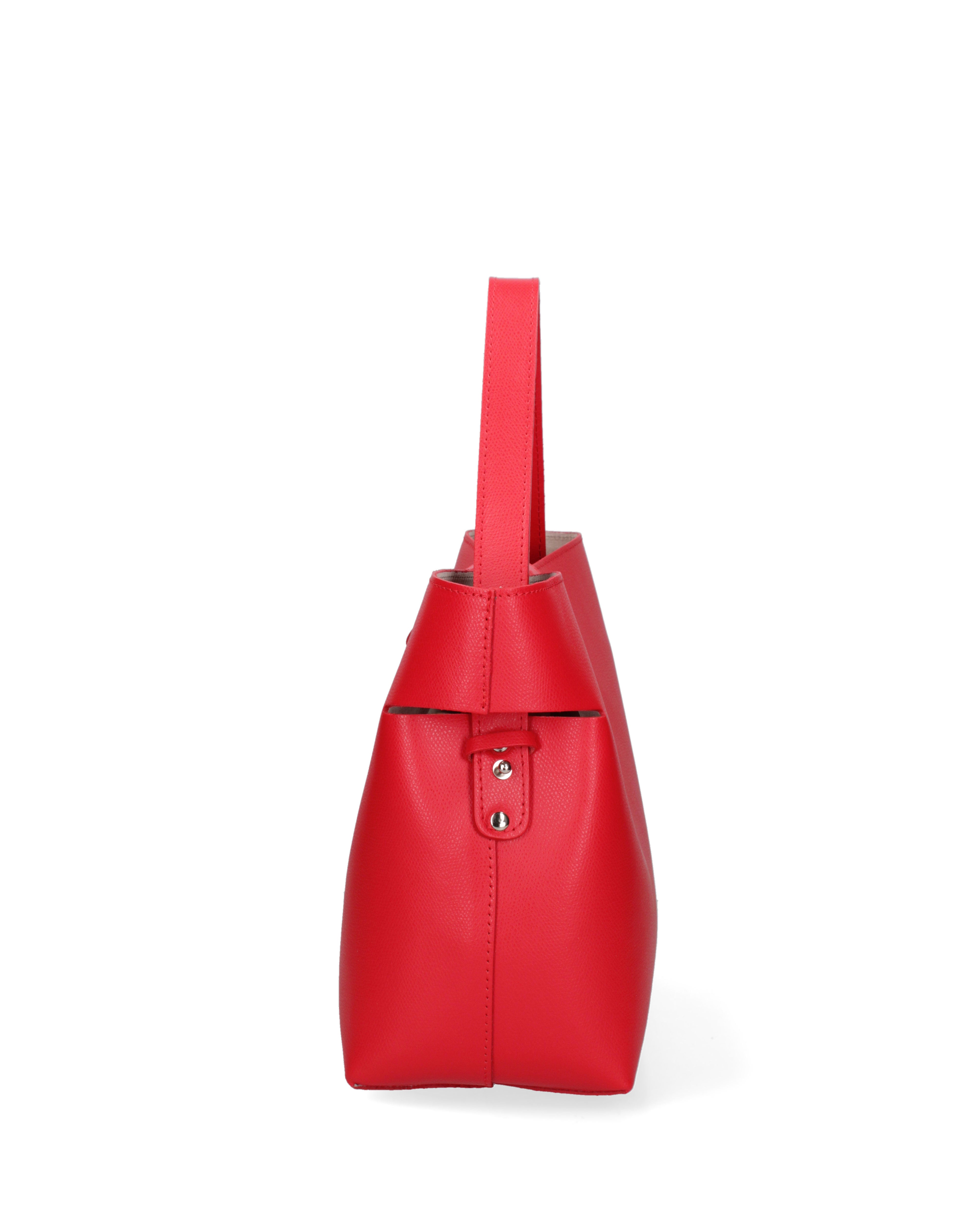 Liviana Borsa a mano da donna Vera pelle 07379-PL58 ROSSO FUOCO Gave Lux