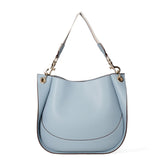 Borsa a spalla da donna 100% pelle riciclata 07224-Cielo Viola Castellani