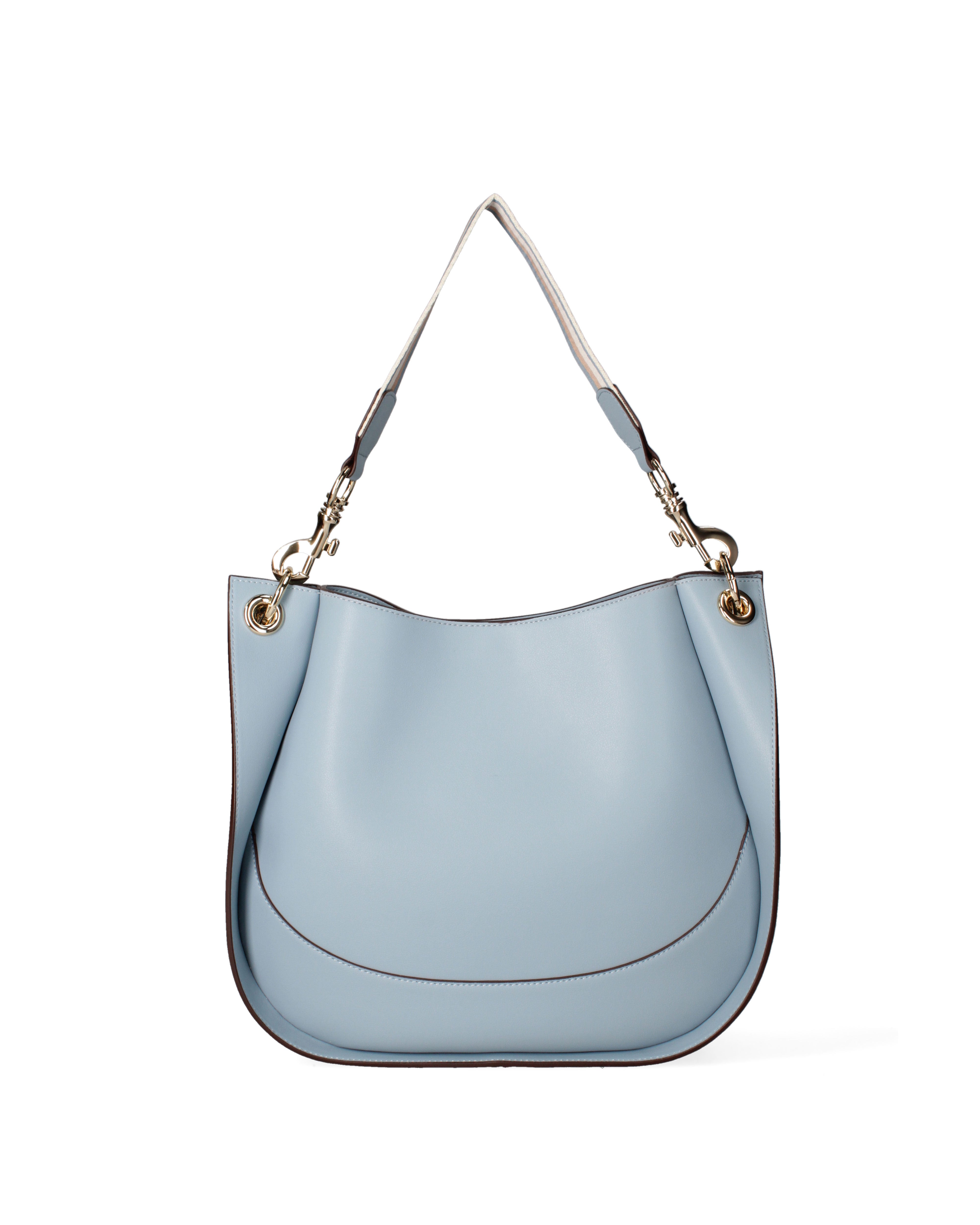 Borsa a spalla da donna 100% pelle riciclata 07224-Cielo Viola Castellani