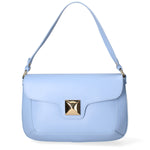 Astrea Borsa a spalla da donna 100% pelle 06015-L220 AZZURRO Gave Lux
