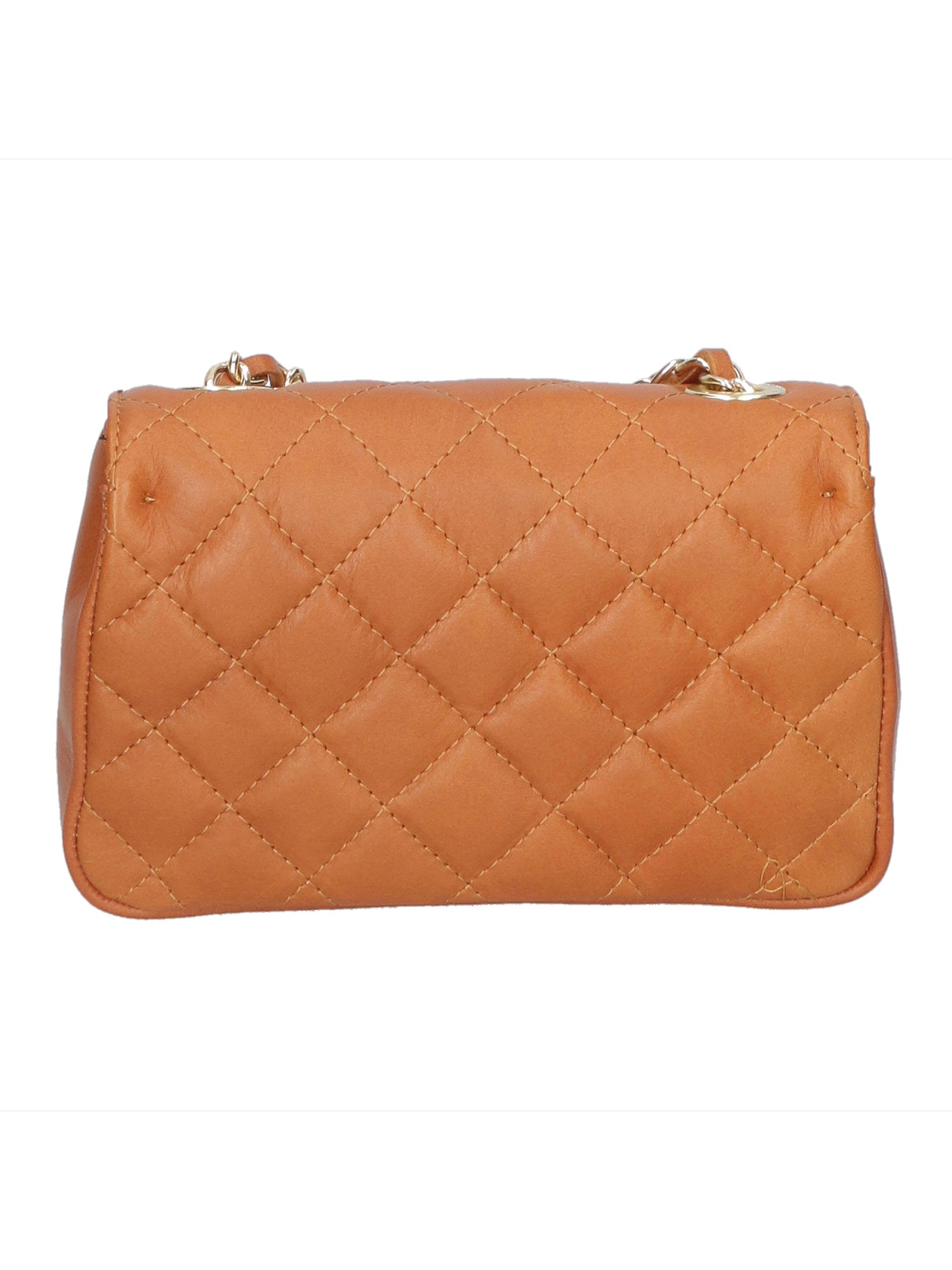 Carolina Borsa a spalla da donna Vera pelle 1073-S17 CUOIO SCURO Gave Lux