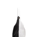 Borsa a spalla da donna Vera pelle 07233-BIANCO+D28 NERO Roberta Rossi