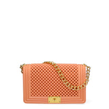 Borsa a mano da donna 100% Pvc FLAT-M-BALL 24-DARK RUST - GOLD Marc Ellis