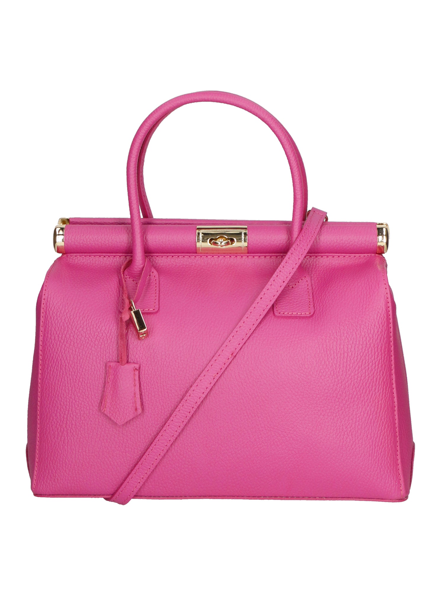 Aleria Borsa a mano da donna Vera pelle 8005-D02 FUXIA Gave Lux