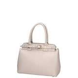 Borsa a mano da donna Vera Pelle 07146-D86 GRIGIO PERLA Viola Castellani