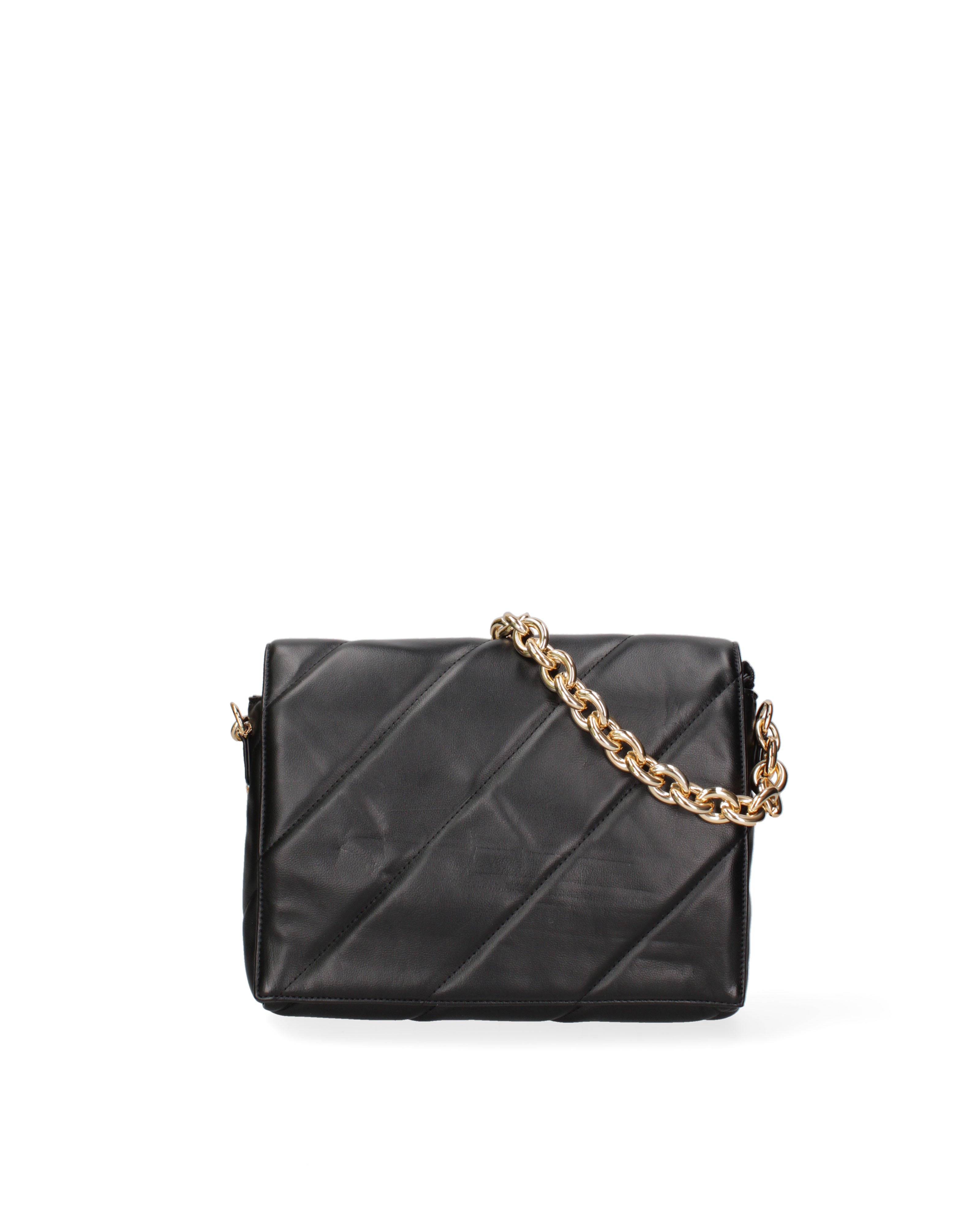 Borsa a spalla da donna Ecopelle DC3122-2-BLACK Diana&co