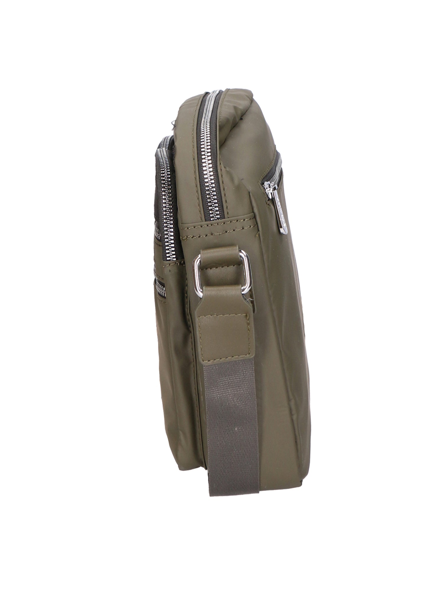 Borsa a tracolla uomo 100% pelle PU PCL3020-GREEN+BLACK Northampton Polo Club