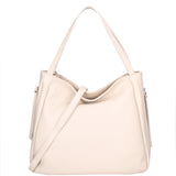 Borsa a spalla da donna Misto pelle e tessuto 07155-D37 LATTE Roberta Rossi