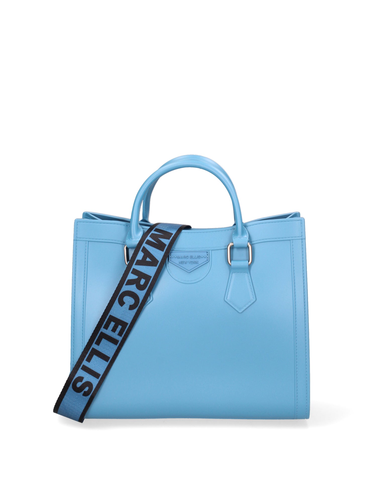 Borsa a mano da donna 100% Pvc FLAT-WOOD-M 24-SUGAR BLUE - BRUSH CDF Marc Ellis